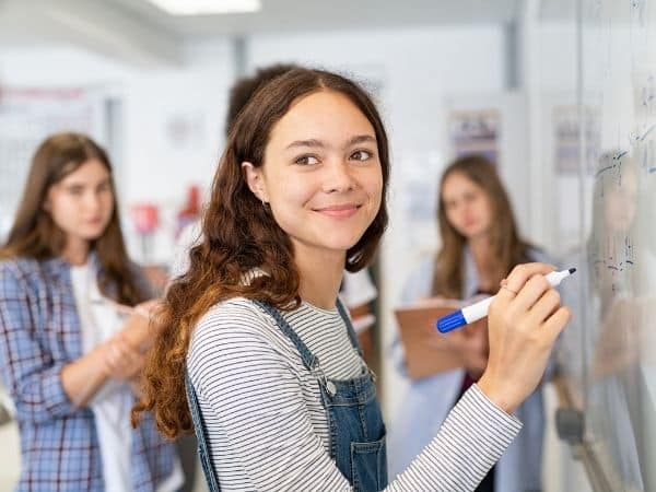 studente a classe