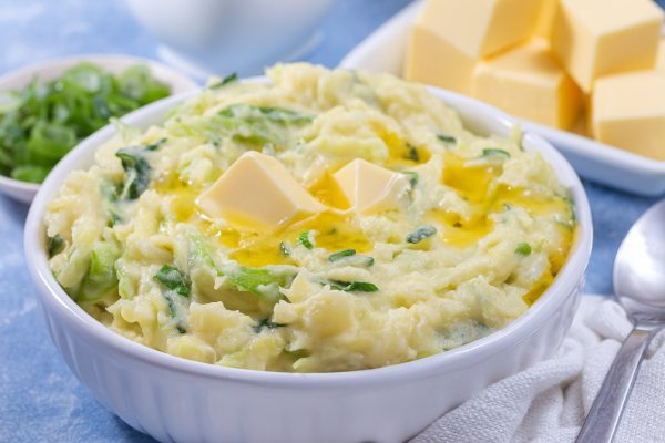 il colcannon, tipico cibo che si consuma ad halloween in irlanda