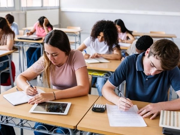 studenti facendo del test