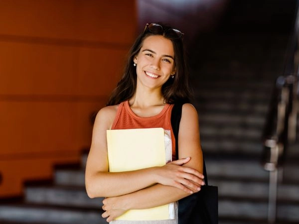 studentessa sorridente